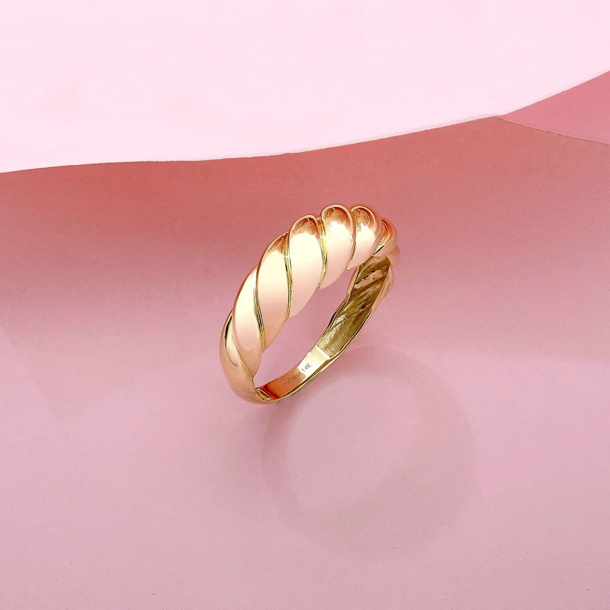 Croissant ring | Goud