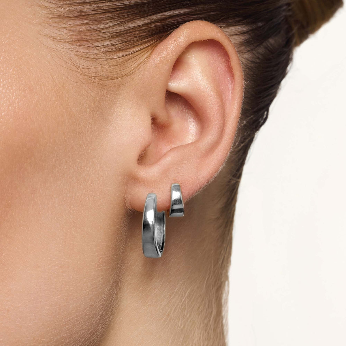 Gia oorringen | Witgoud