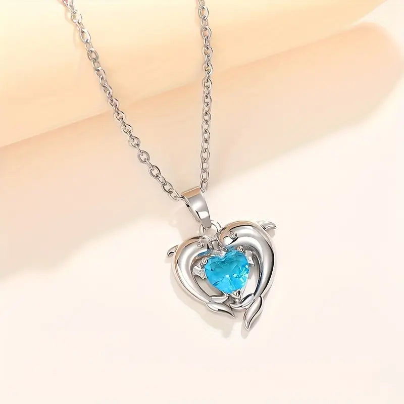 Oceanheart dubbele ketting | Witgoud