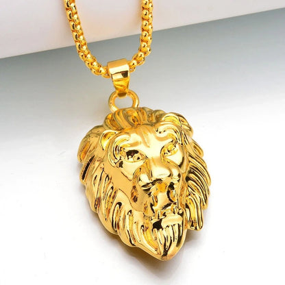 Dominion ketting met leeuwenhanger | Witgoud