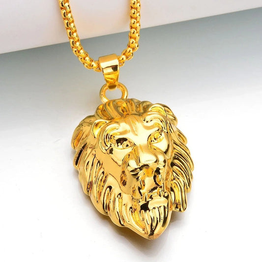 Dominion ketting met leeuwenhanger | Goud