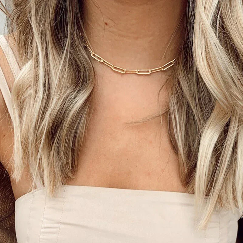 Archen elegante schakelketting | Goud