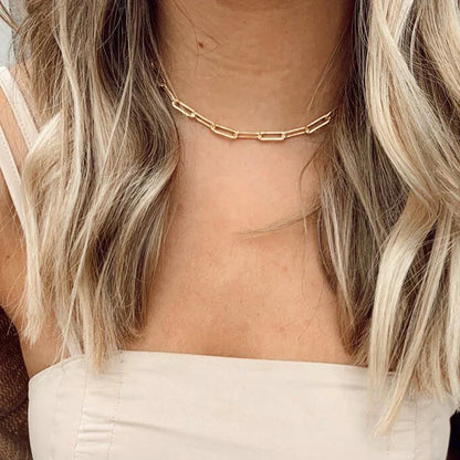 Archen elegante schakelketting | Goud