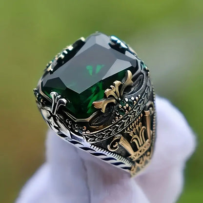 Klara Emerin ring | Gemengd goud
