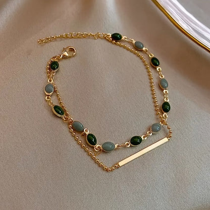 Olivia Moss dubbele armband | Goud