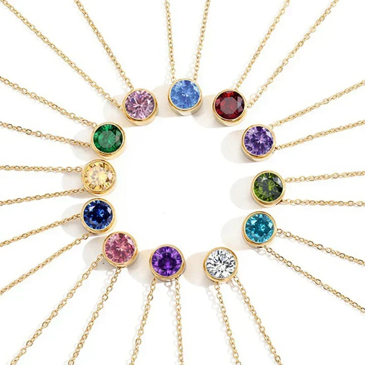 Lunaria Gemmara geboortesteenketting | Goud