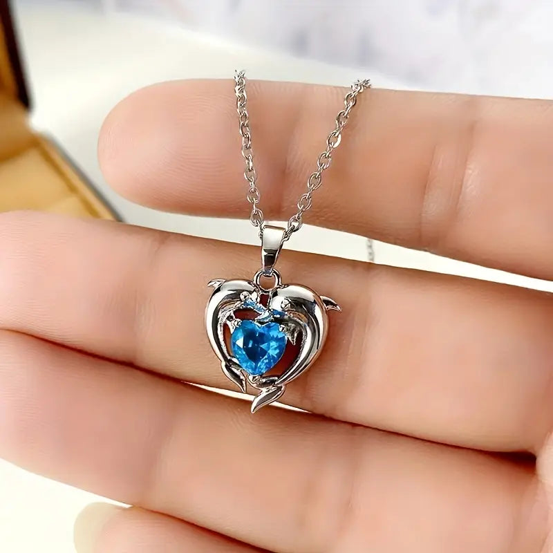 Oceanheart dubbele ketting | Witgoud