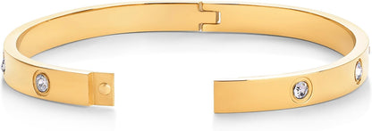 Halo armband met bolletjes | Goud