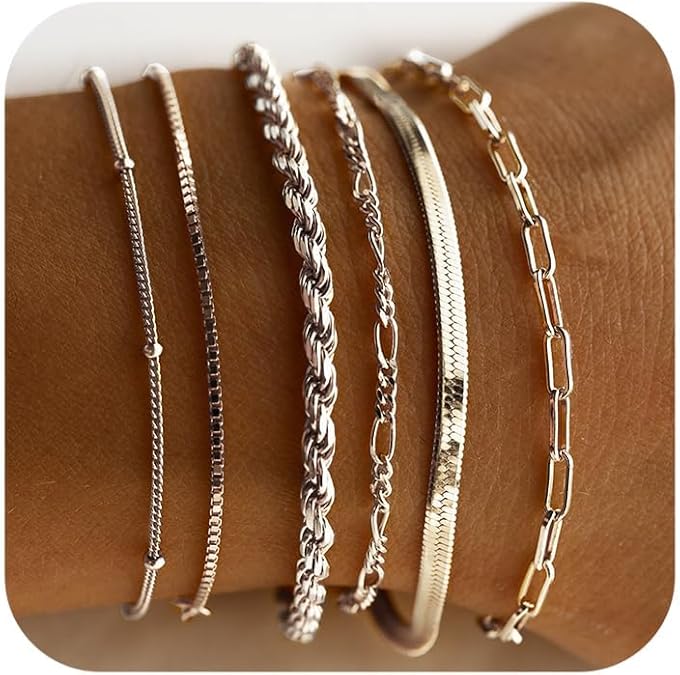 Isabella Vernetta armbandenset | Witgoud