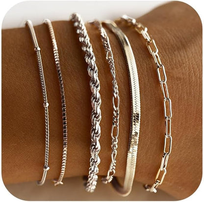 Isabella Vernetta armbandenset | Witgoud