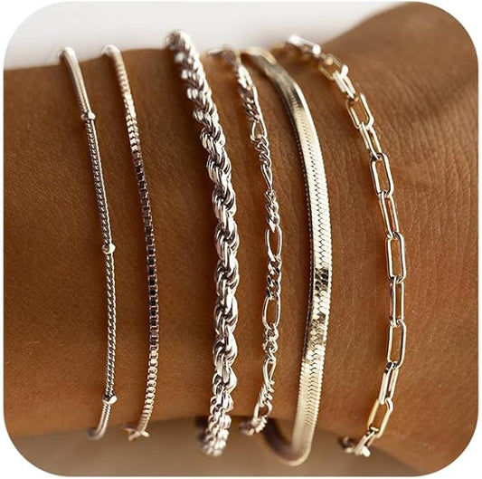 Isabella Vernetta armbandenset | Witgoud