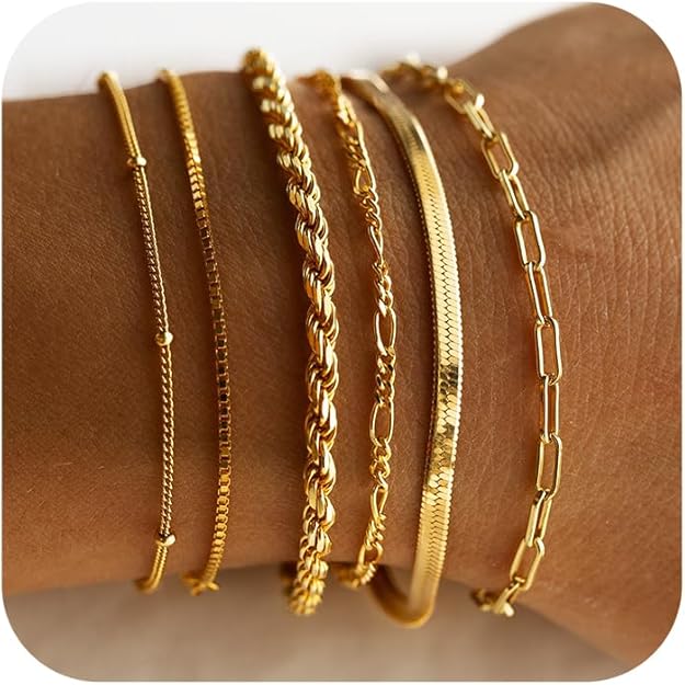 Isabella Vernetta armbandenset | Witgoud