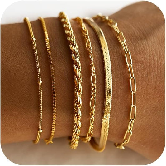 Isabella Vernetta armbandenset | Goud