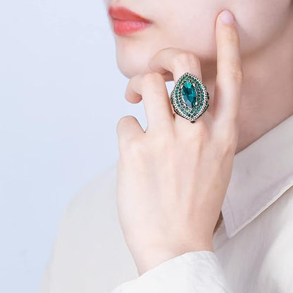Regent ring met smaragd | Goud