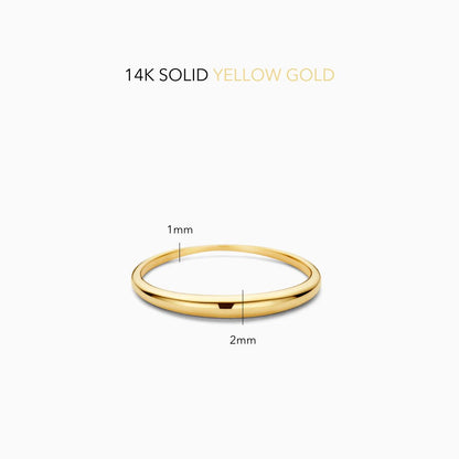 Smalle bolle ring | Goud