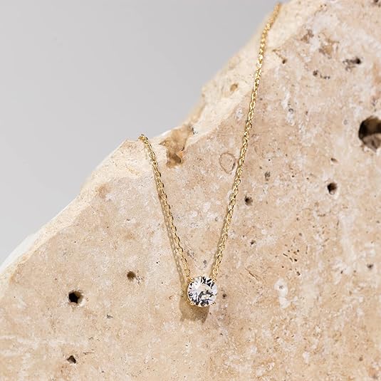 Aurora kristalketting | Goud