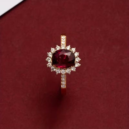 Empress rode ring | Goud