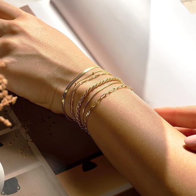 Isabella Vernetta armbandenset | Witgoud