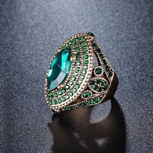 Regent ring met smaragd | Goud