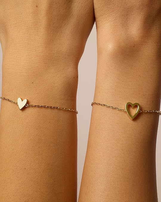 Stralende hartjesarmbanden | Goud