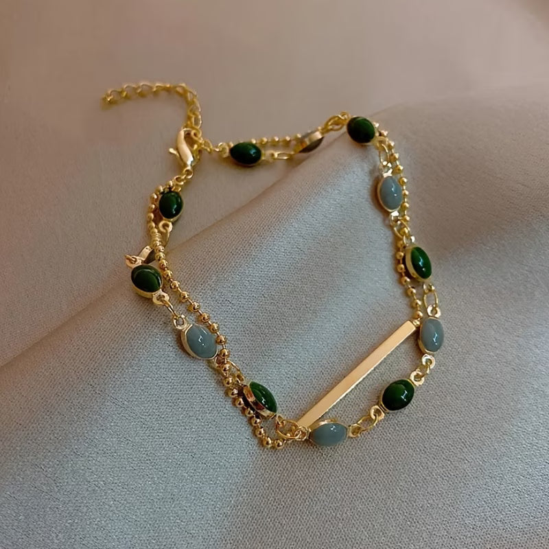 Olivia Moss dubbele armband | Goud