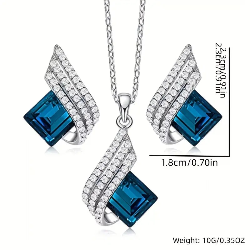 Brienne Solazure sieradenset | Witgoud