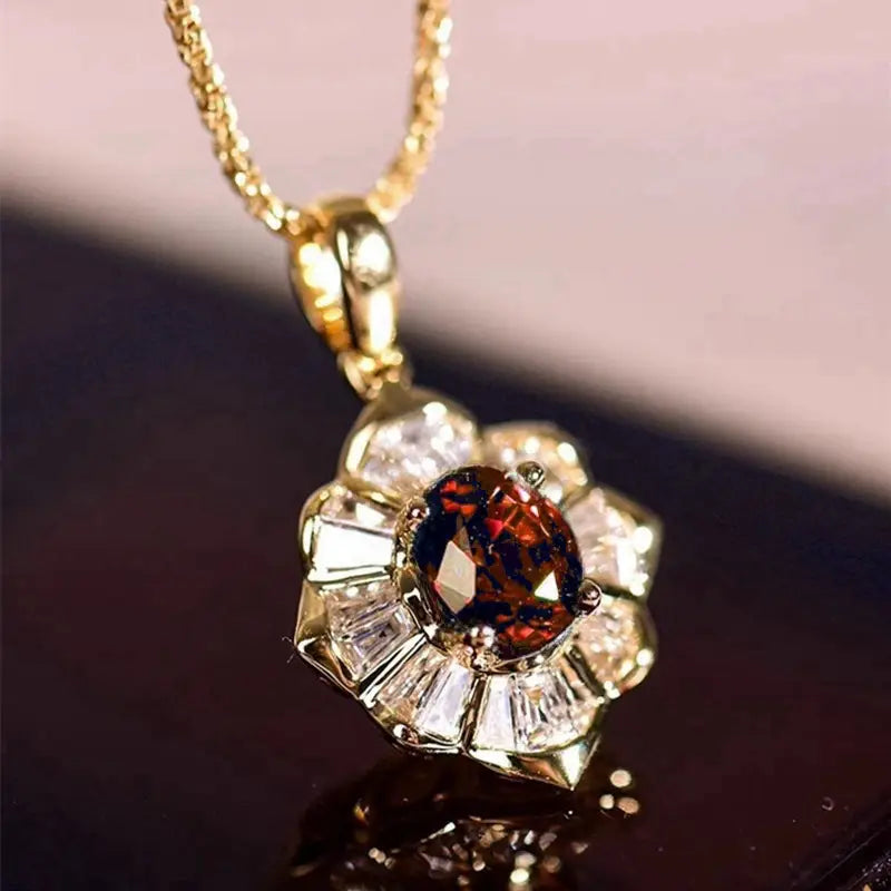 Kavella Solcrimson ketting | Goud