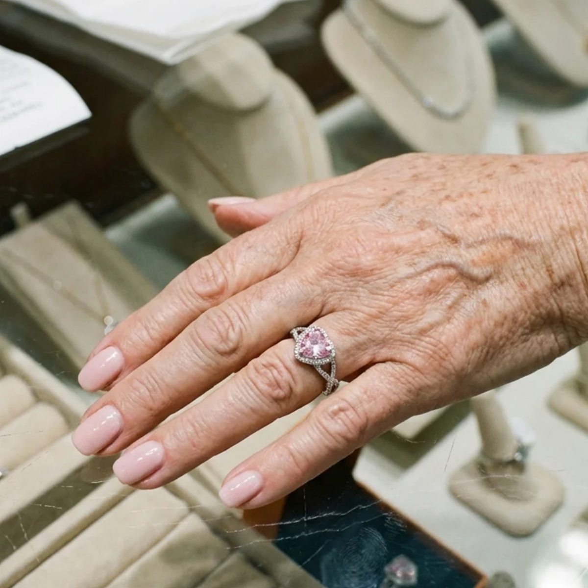 Amour gedraaide haloring | Witgoud