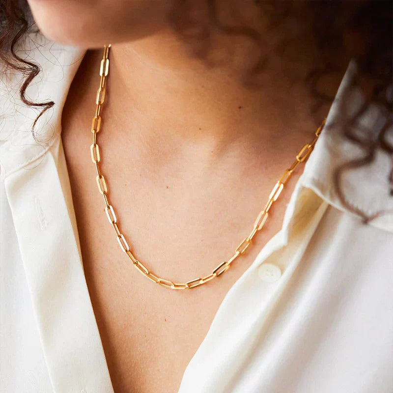 Archen elegante schakelketting | Goud