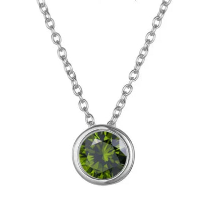 Lunaria Gemmara geboortesteenketting | Witgoud