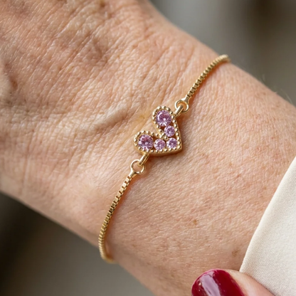 Blush liefdesarmband | Goud