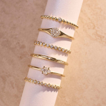 Bolletjesring | Goud