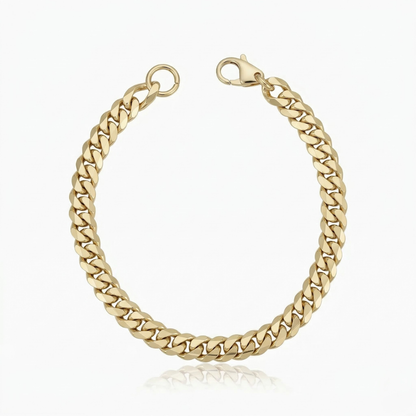 Estate armband met Cubaanse schakels | Witgoud