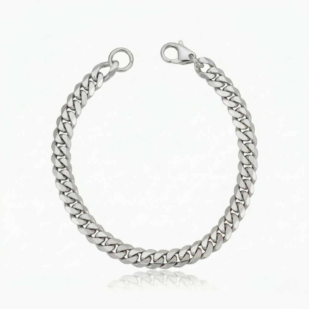 Estate armband met Cubaanse schakels | Witgoud