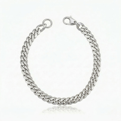 Estate armband met Cubaanse schakels | Witgoud