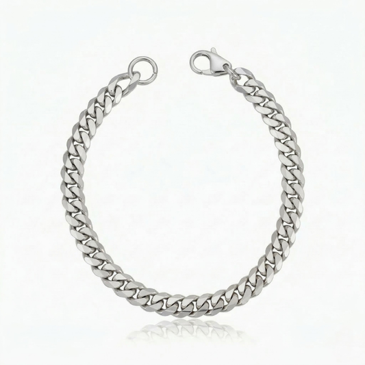 Estate armband met Cubaanse schakels | Witgoud