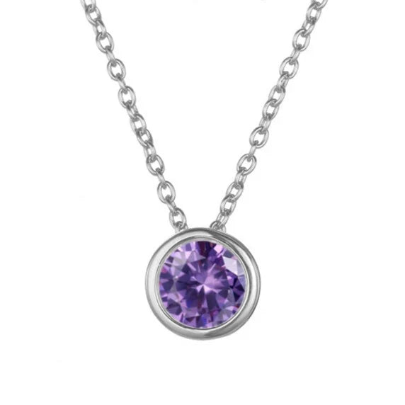 Lunaria Gemmara geboortesteenketting | Witgoud
