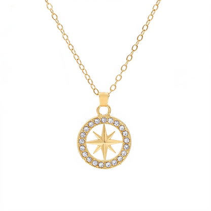 Ketting met poolsterhanger | Goud