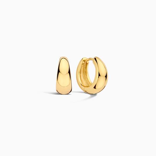 Rue oorringen | Goud