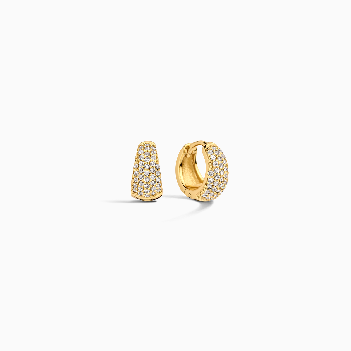 Jules mini-oorringen | Witgoud