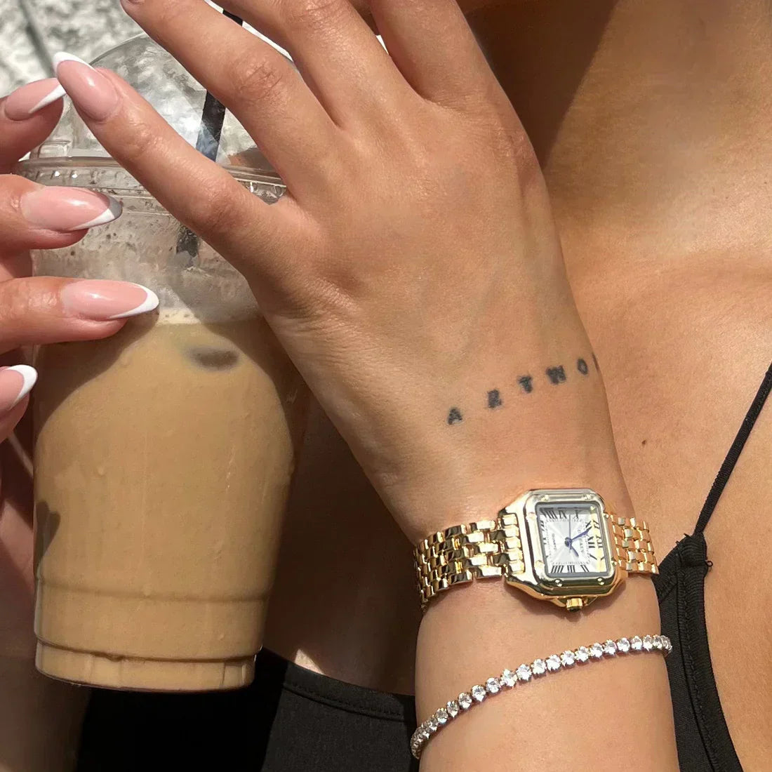 Fienna horloge | Goud