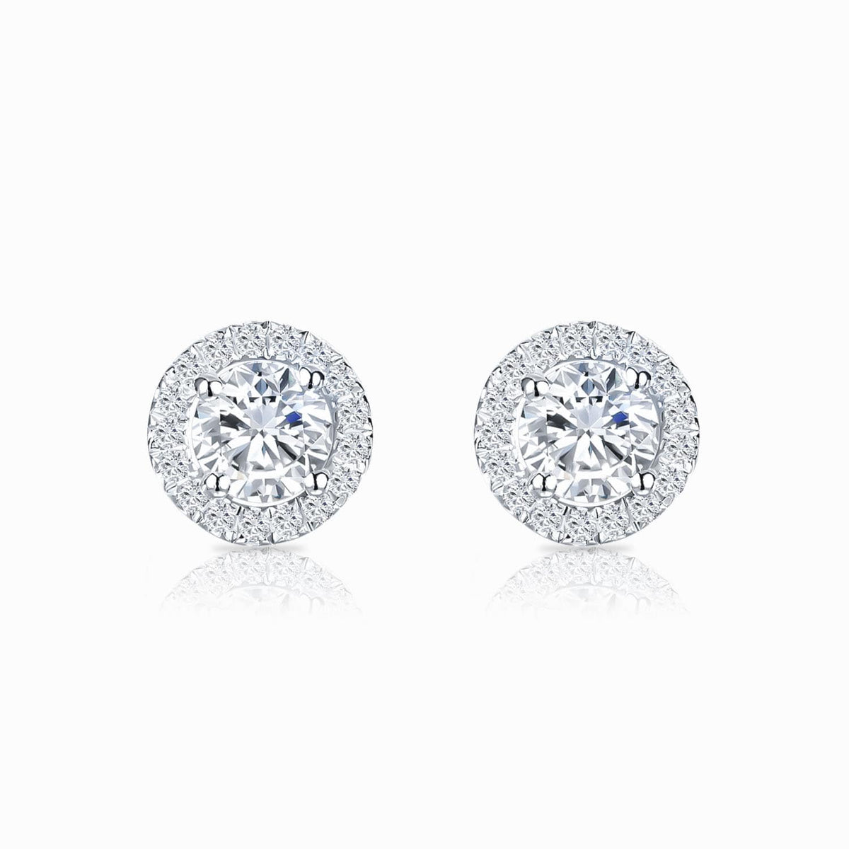 Belle dame oorbellen | Witgoud