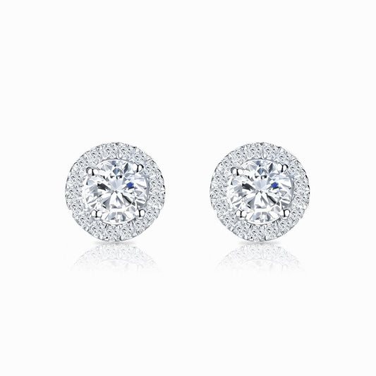 Belle dame oorbellen | Witgoud