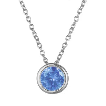 Lunaria Gemmara geboortesteenketting | Witgoud