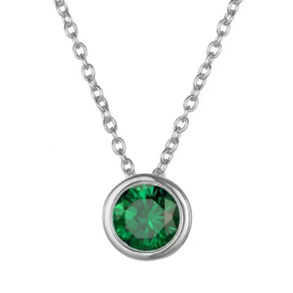 Lunaria Gemmara geboortesteenketting | Witgoud