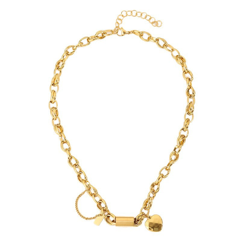 Heartened grove ketting | Goud