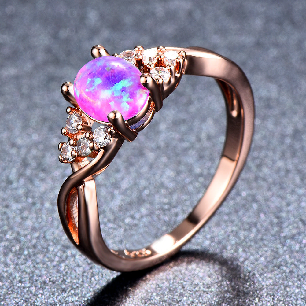 Sylva Moonhart witte ring | Roségoud
