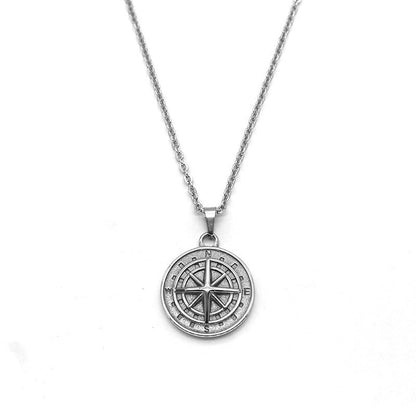 Ketting met kompashanger | Goud
