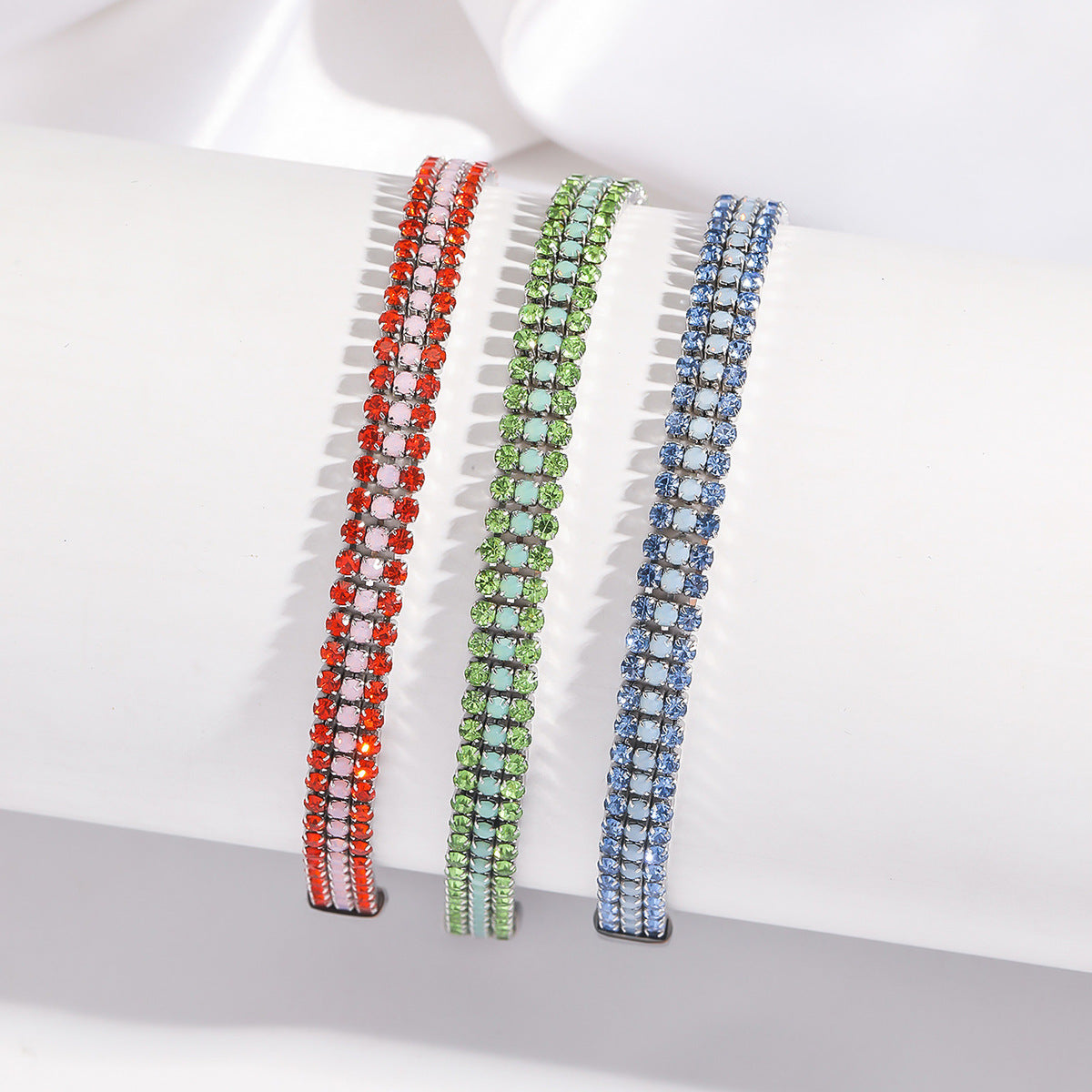 Signature glansarmband | Witgoud