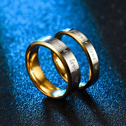 Voor altijd liefde-ring voor koppels | Goud